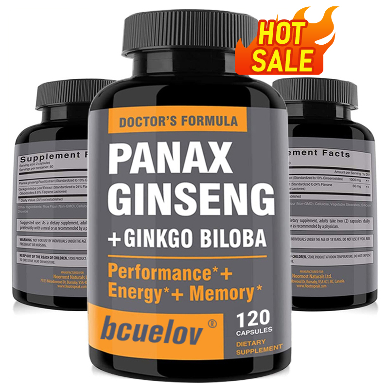 Ginkgo Biloba Extract - Ginseng + Ginkgo Biloba-Extrakt-Kapseln – verbessert