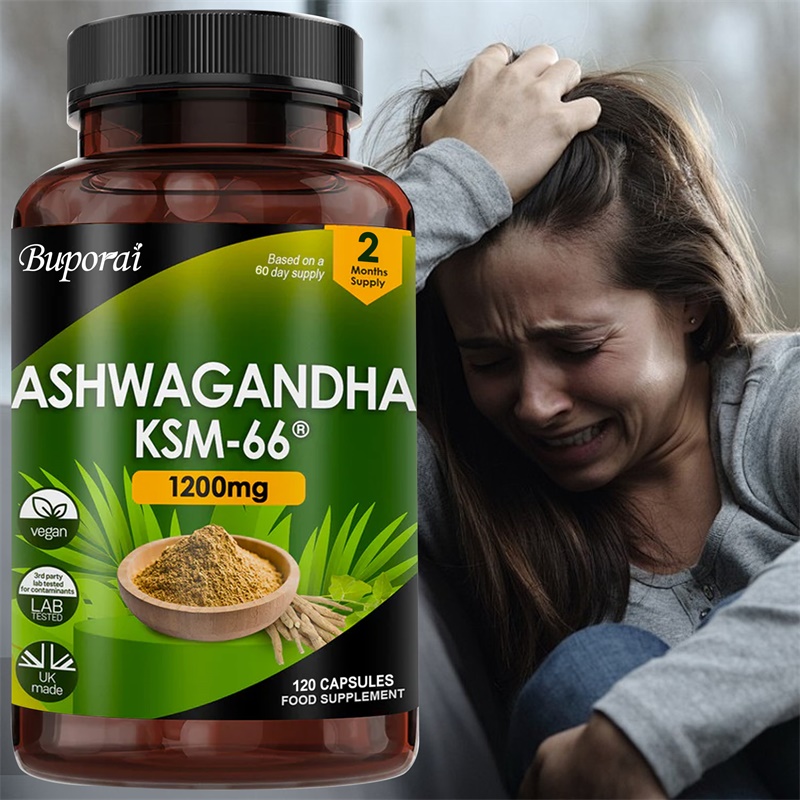 Ginkgo Biloba Extract - Ashwagandha KSM-66 1200 mg – Unterstützt