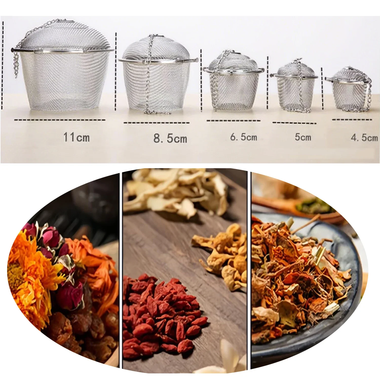 1-2Pcs Edelstahl Tee Gewürz Si – Herbal Wellness Supplement Bewertung und Preis