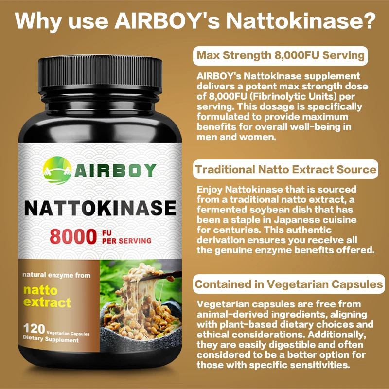 Nattokinase – Behält den Blutd – Ginkgo Biloba Extract Bewertung und Preis